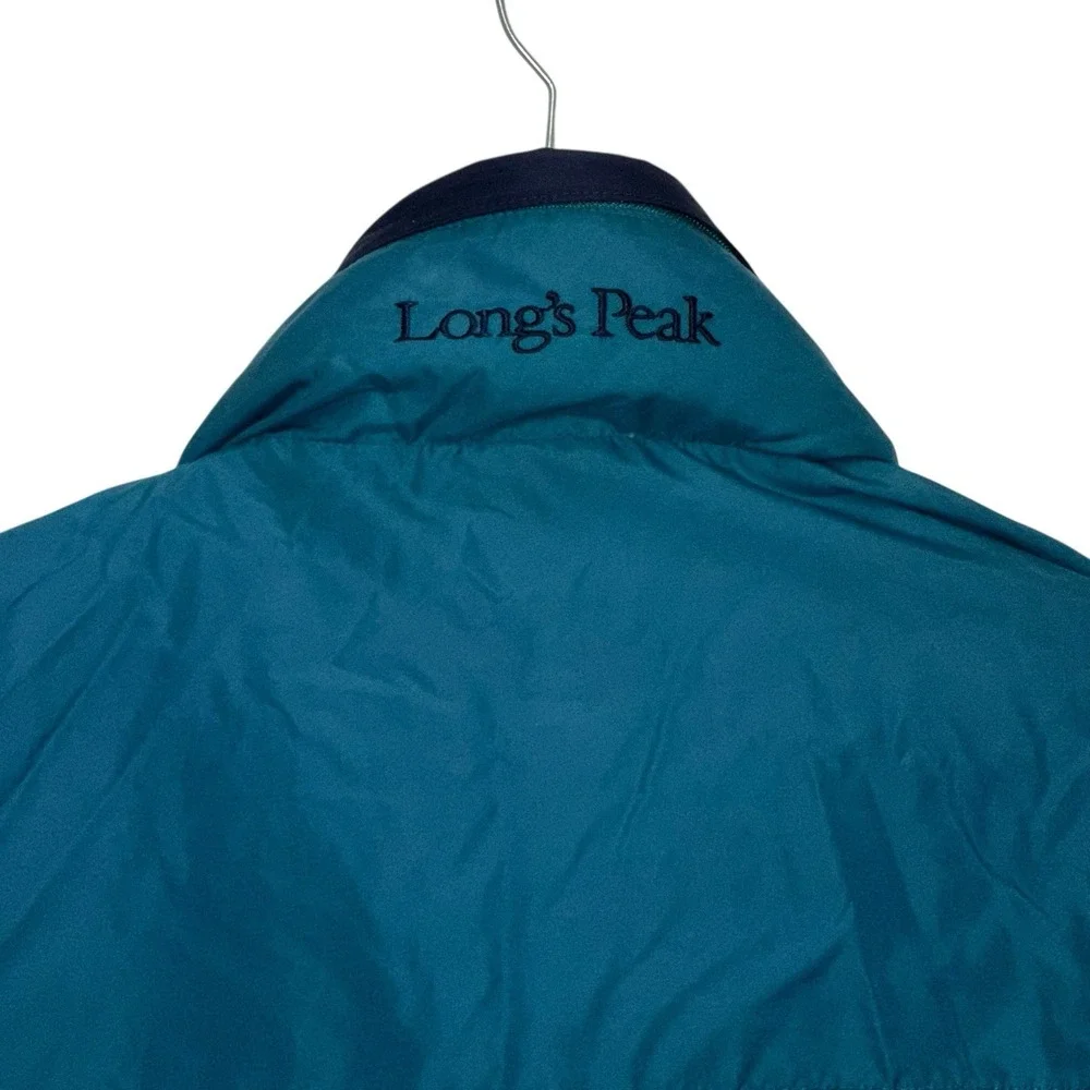 VTG Columbia Jacket Womens Large Teal Purple Longs Peak Ski‎ Full Zip Outdoor